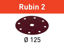 Picture of Abrasive sheet Rubin 2 STF D125/8 P40 RU2/10